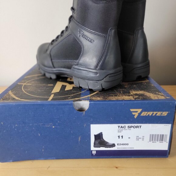 Bates Tac Sport 8 Inch Zip Soft Toe Black Size 11 E24800 New Tactical Outdoors main image 8